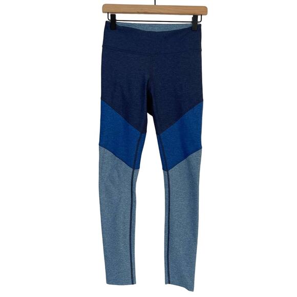 Outdoor Voices Springs 7/8 Leggings Blue Color Block Women's Size Small - Picture 2 of 9